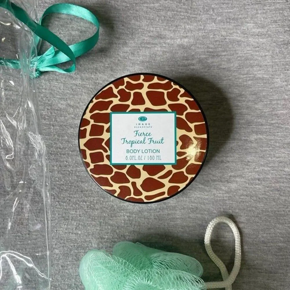 Image Essentials Fierce Tropical Fruit Body Lotion & Sponge 3 PCS. Gift Set